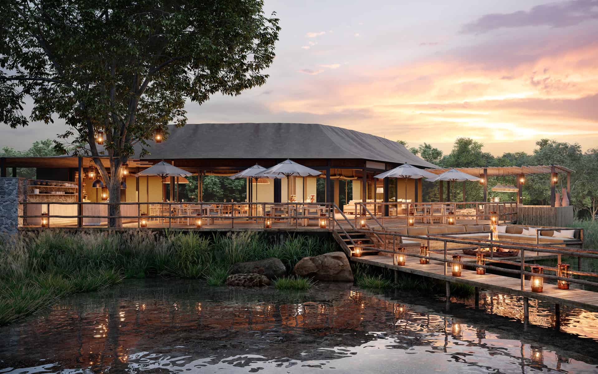 African Safari Campfire